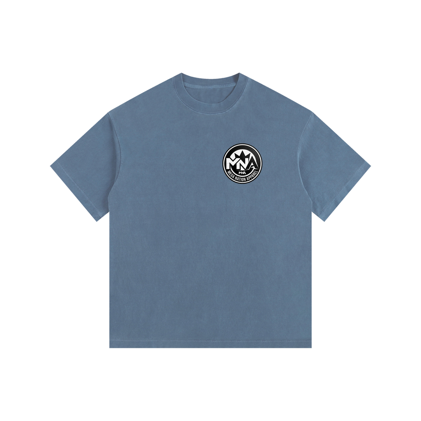 MNA Mega Nation Outlaws (Front and Back Logo) Oversized Cotton T-Shirt (9 colors)
