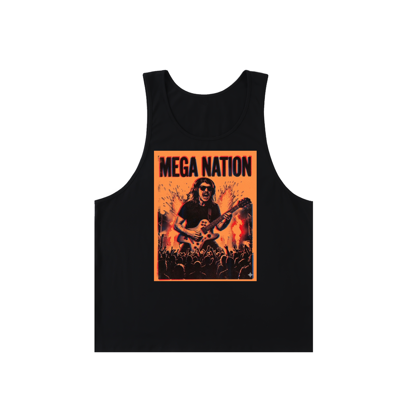Mega Nation Gamer Guitar Loose Fit Tank Top (2 colors)