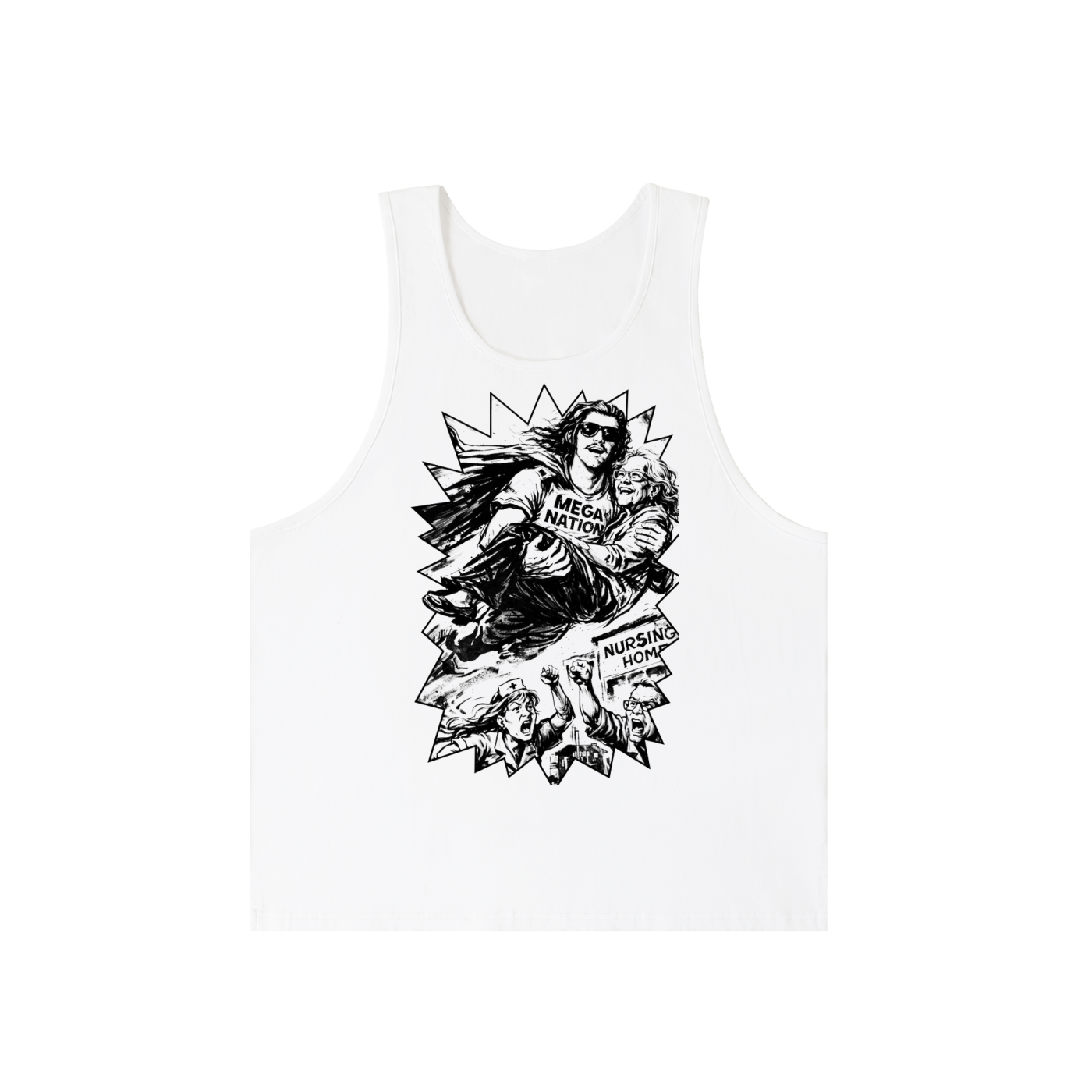 Mega Nation Memaw's Hero Loose Fit Tank Top