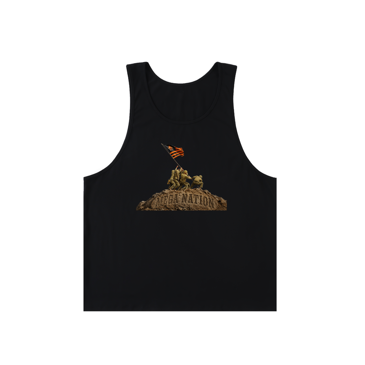 Mega Nation Flag Raising Unisex Loose Tank Top (2 colors)