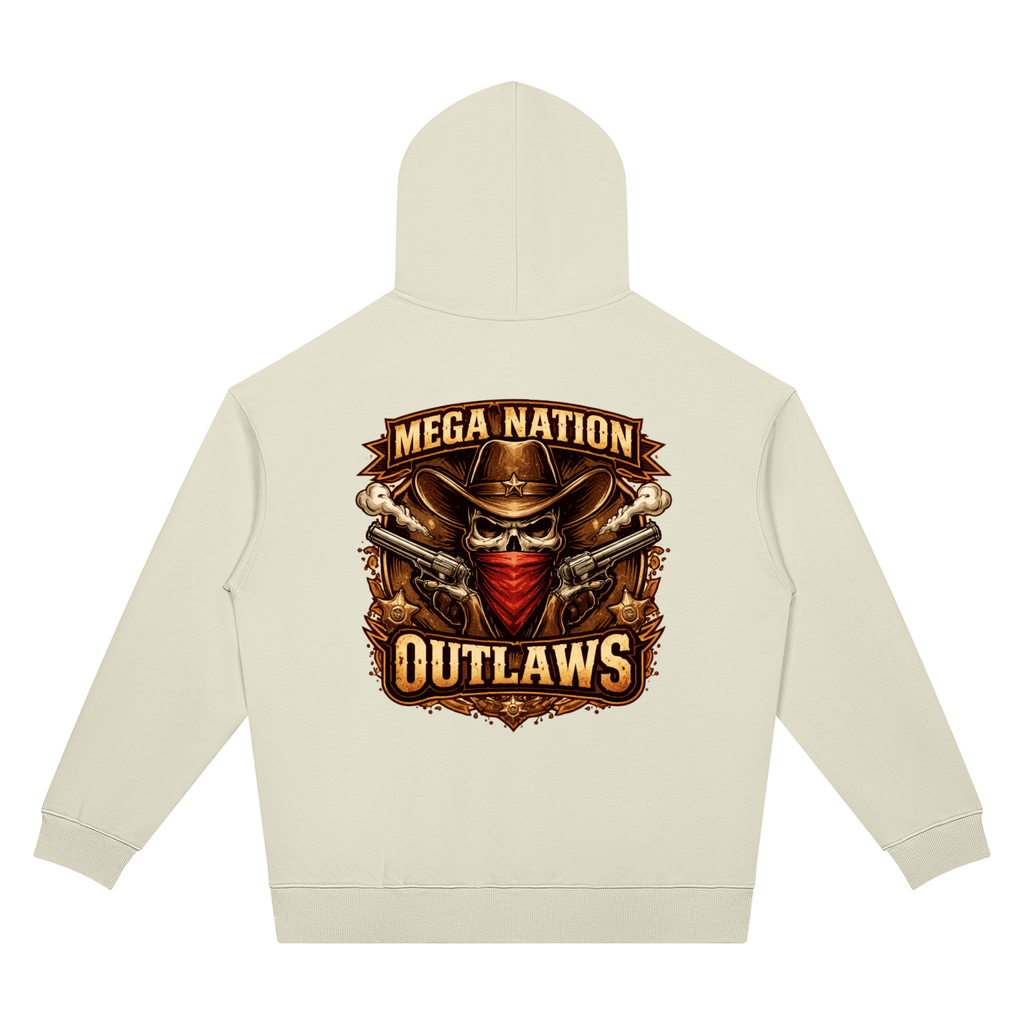 Mega Nation Outlaws Unisex Oversized Drop Shoulder Hoodie (7 colors)