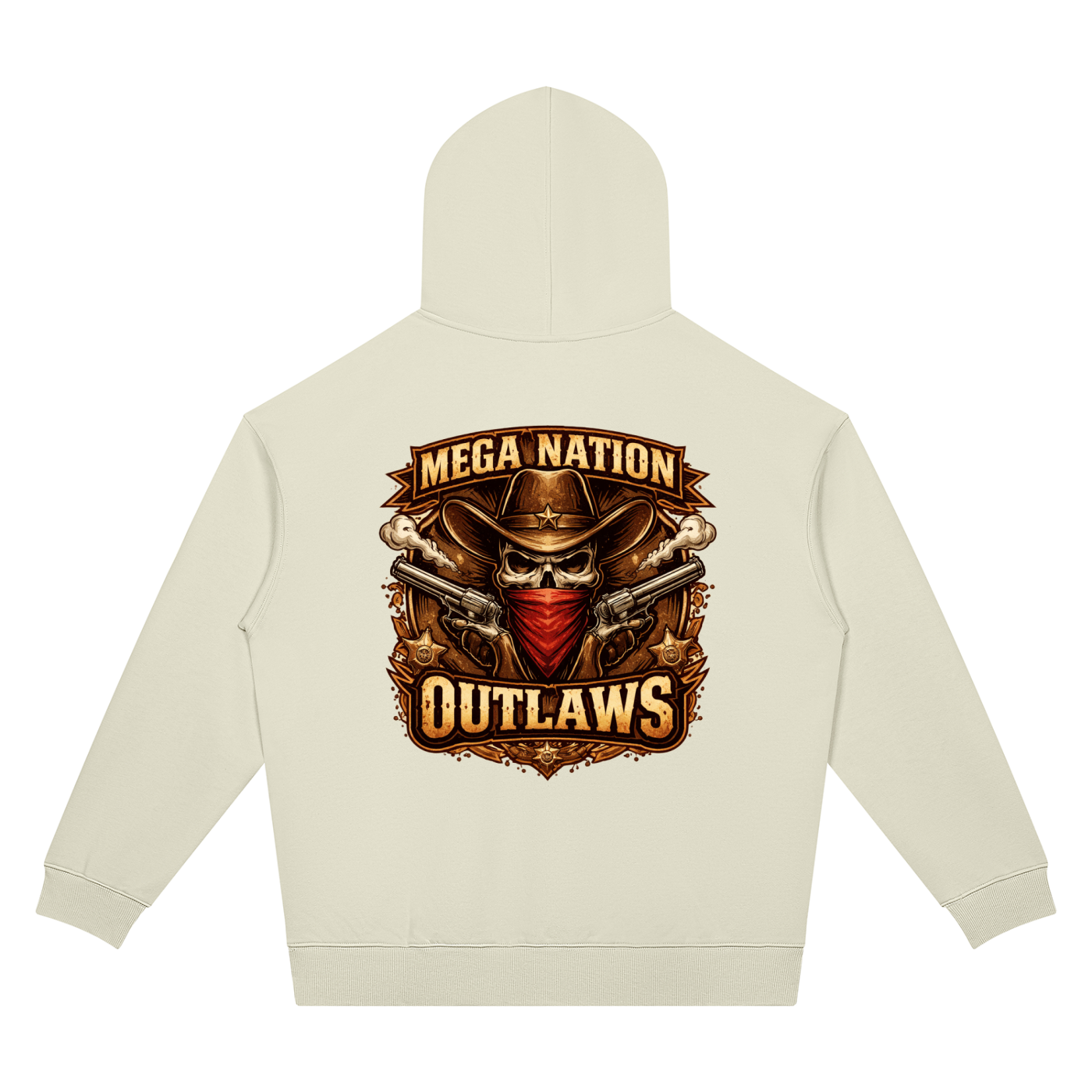 Mega Nation Outlaws Unisex Oversized Drop Shoulder Hoodie (7 colors)