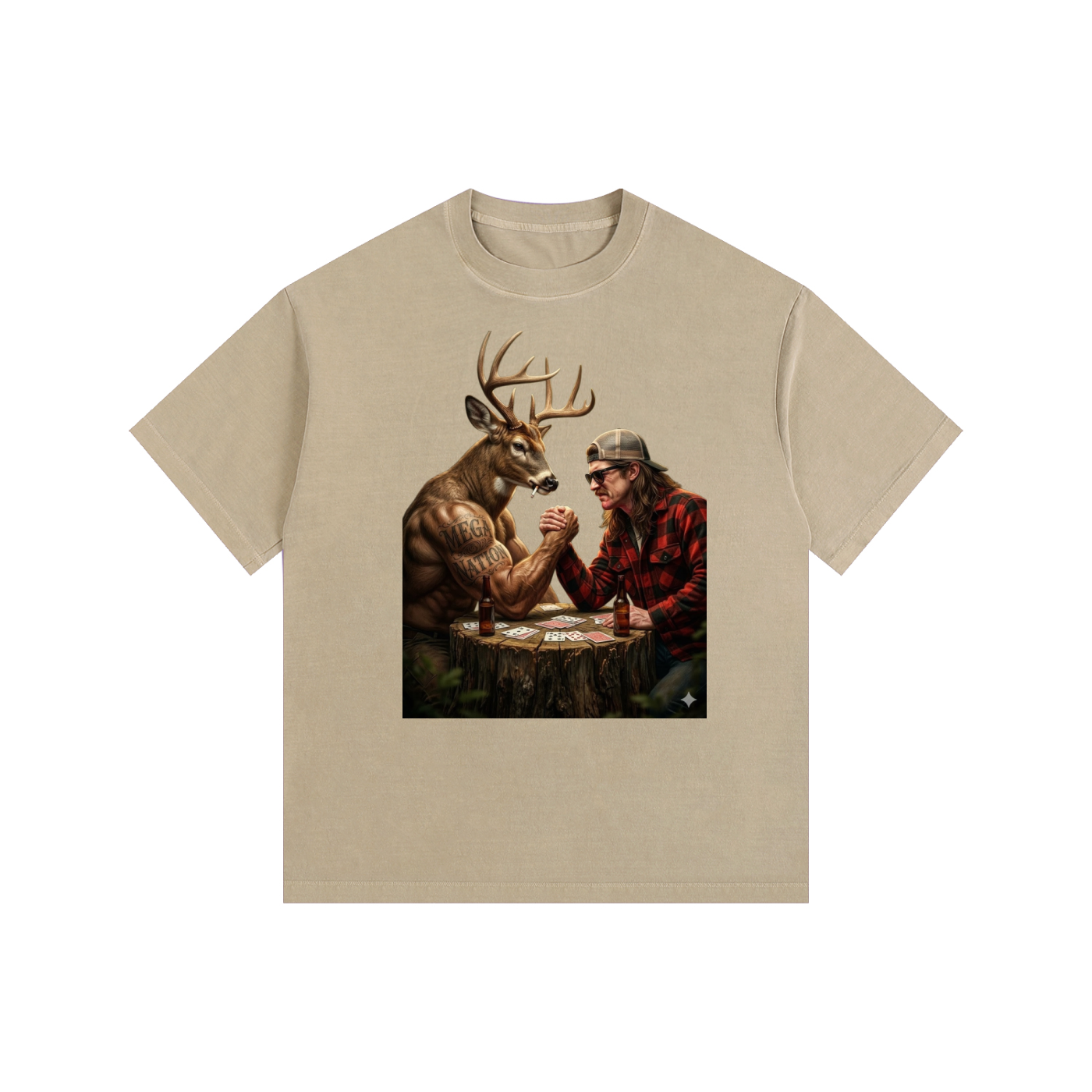 Mega Nation Outdoor Activities Oversized Cotton T-Shirt (8 colors)