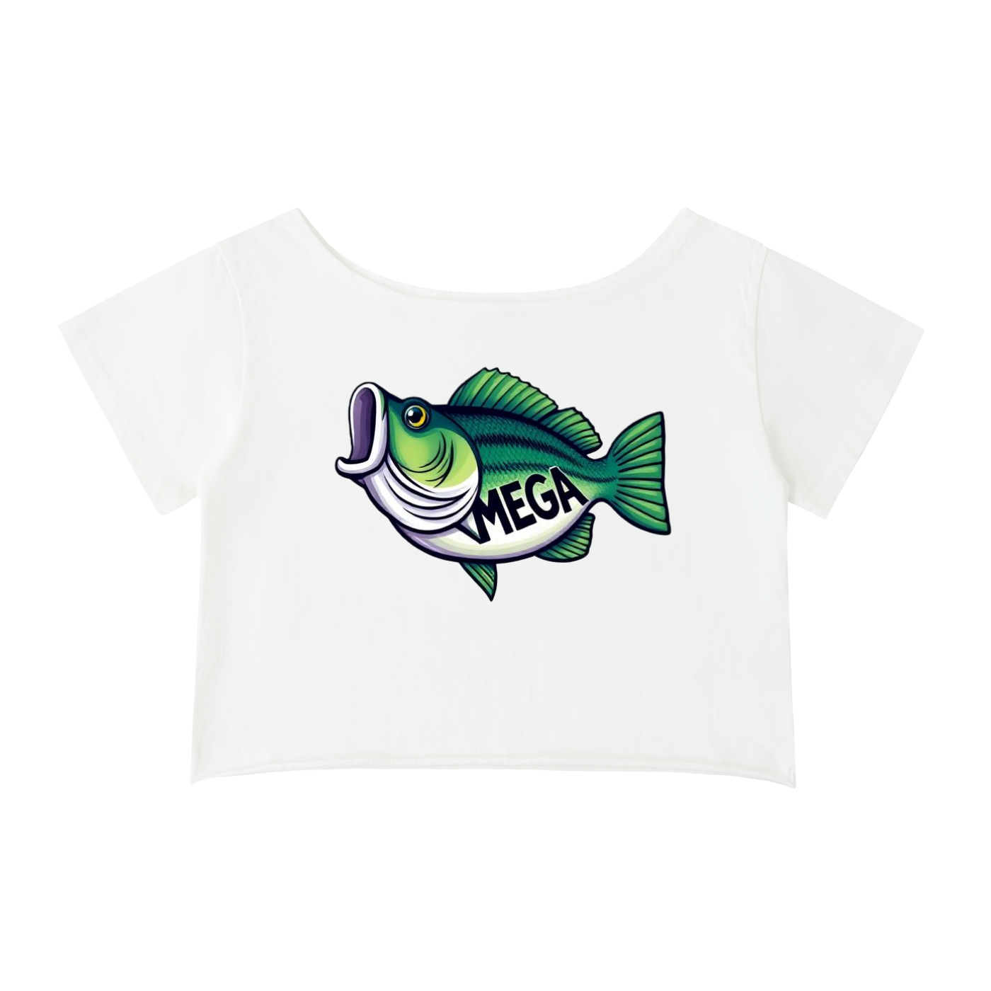 Mega Bass Off-Shoulder Cropped T-Shirt (4 colors)