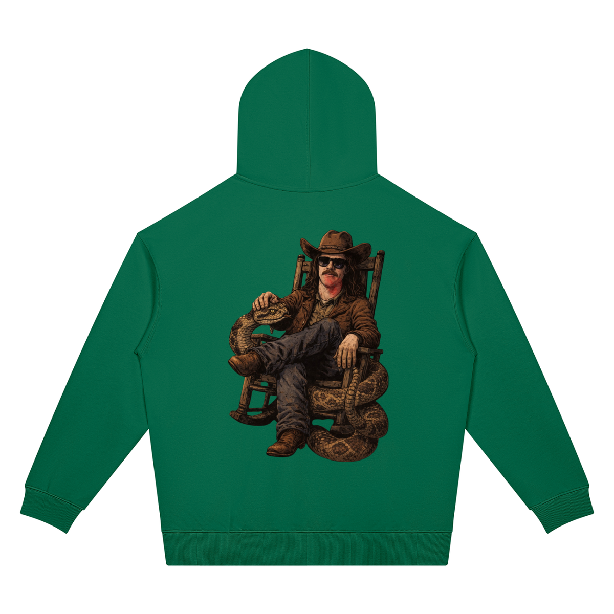 MegaSlanger Rattlesnake Unisex Oversized Drop Shoulder Hoodie (7 colors)