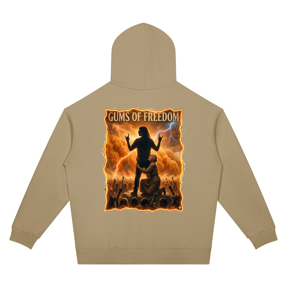 Gums Of Freedom Unisex Oversized Drop Shoulder Hoodie (7 colors)