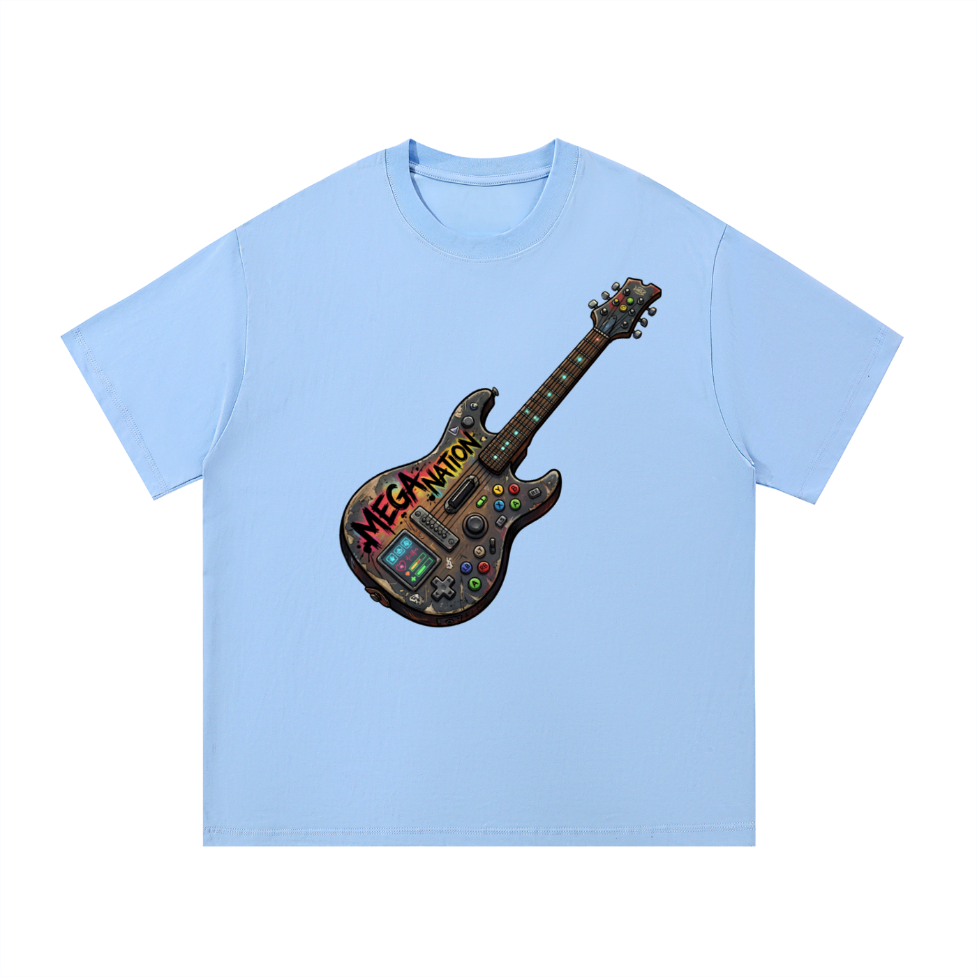 Mega Nation Gamer Guitar 2 T-Shirt (10 colors)
