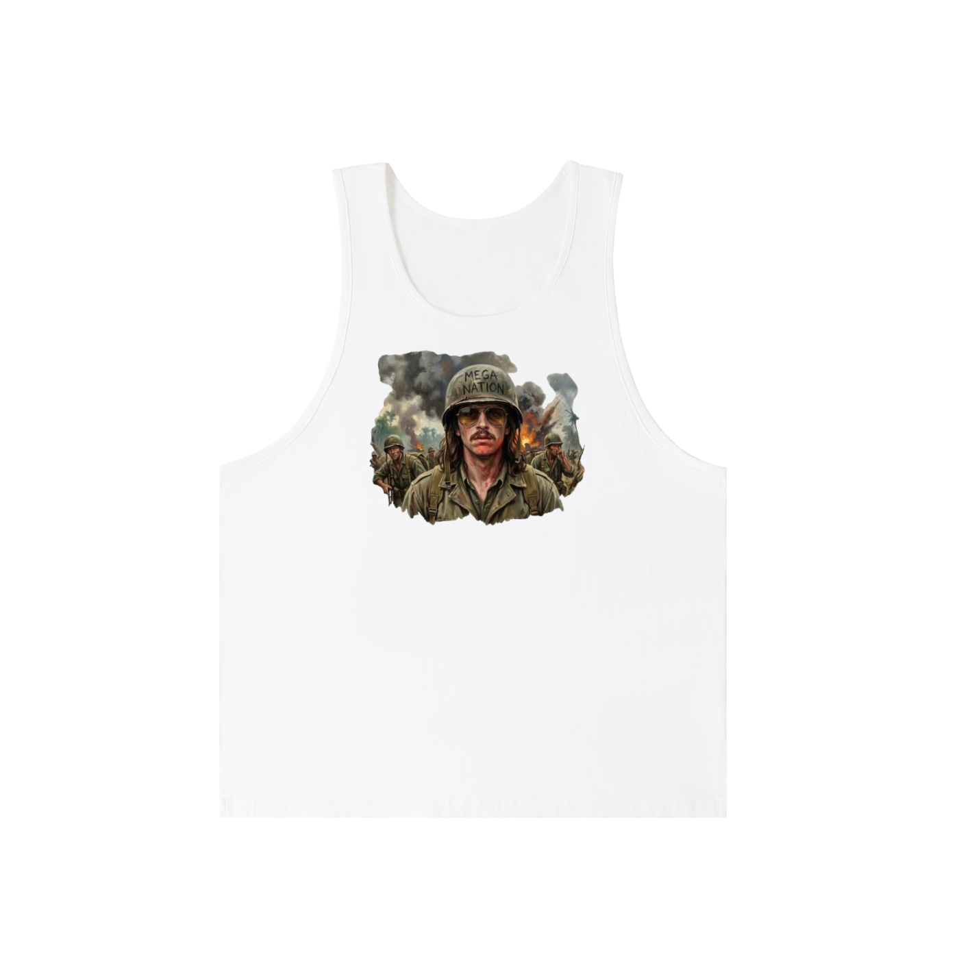 Mega Nation War Games Unisex Loose Tank Top (2 colors)