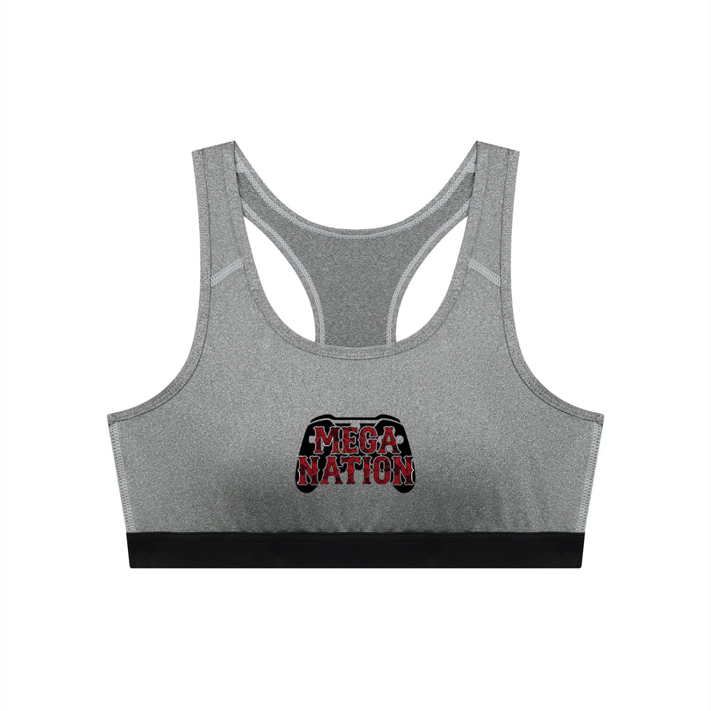Mega Nation Game Controller Women's Cropped Sports Bra (5 colors)
