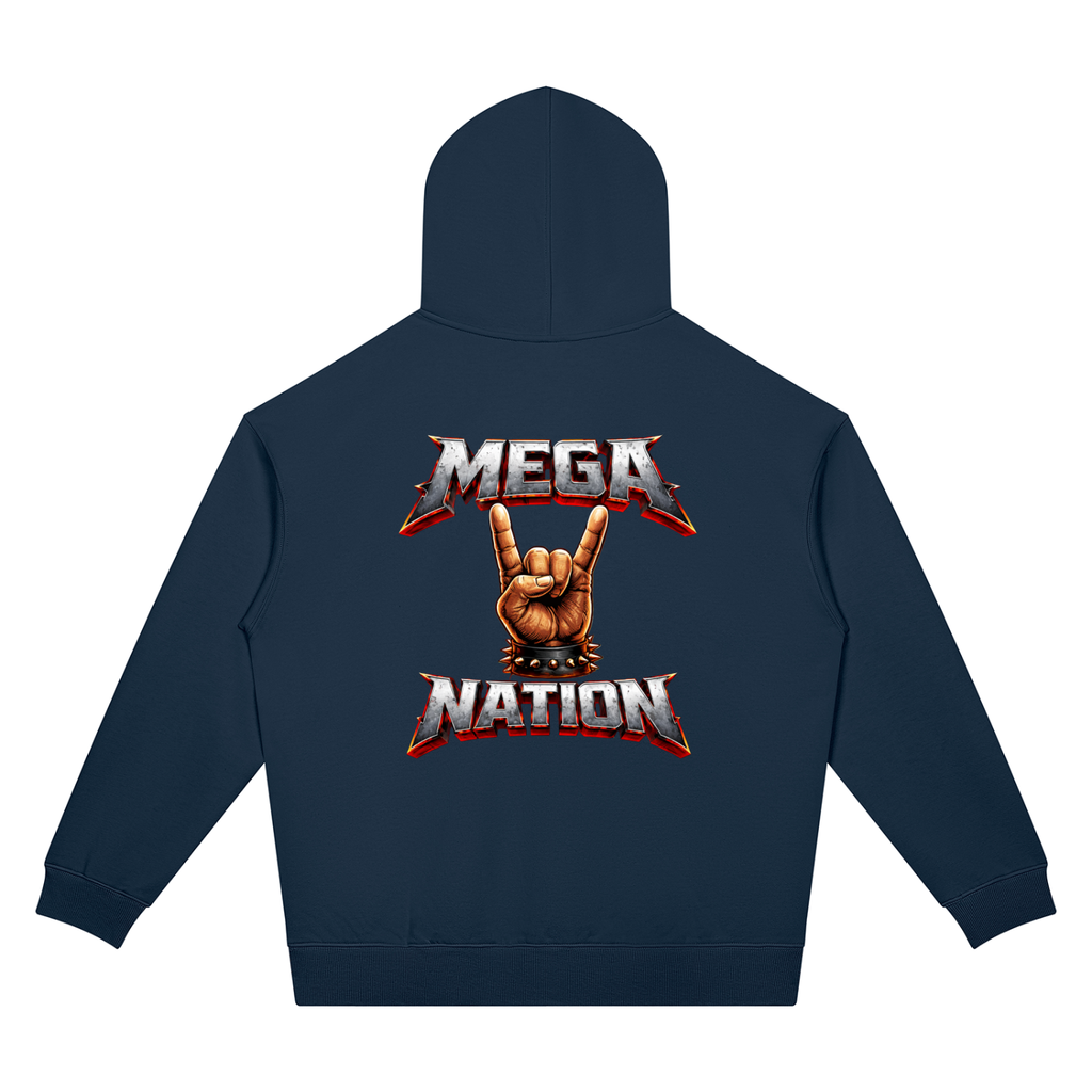 Mega Nation Rocker Unisex Oversized Drop Shoulder Hoodie (7 colors)