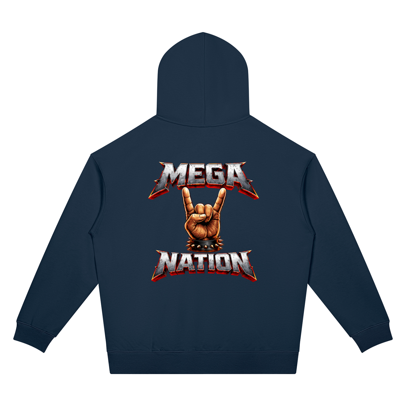 Mega Nation Rocker Unisex Oversized Drop Shoulder Hoodie (7 colors)