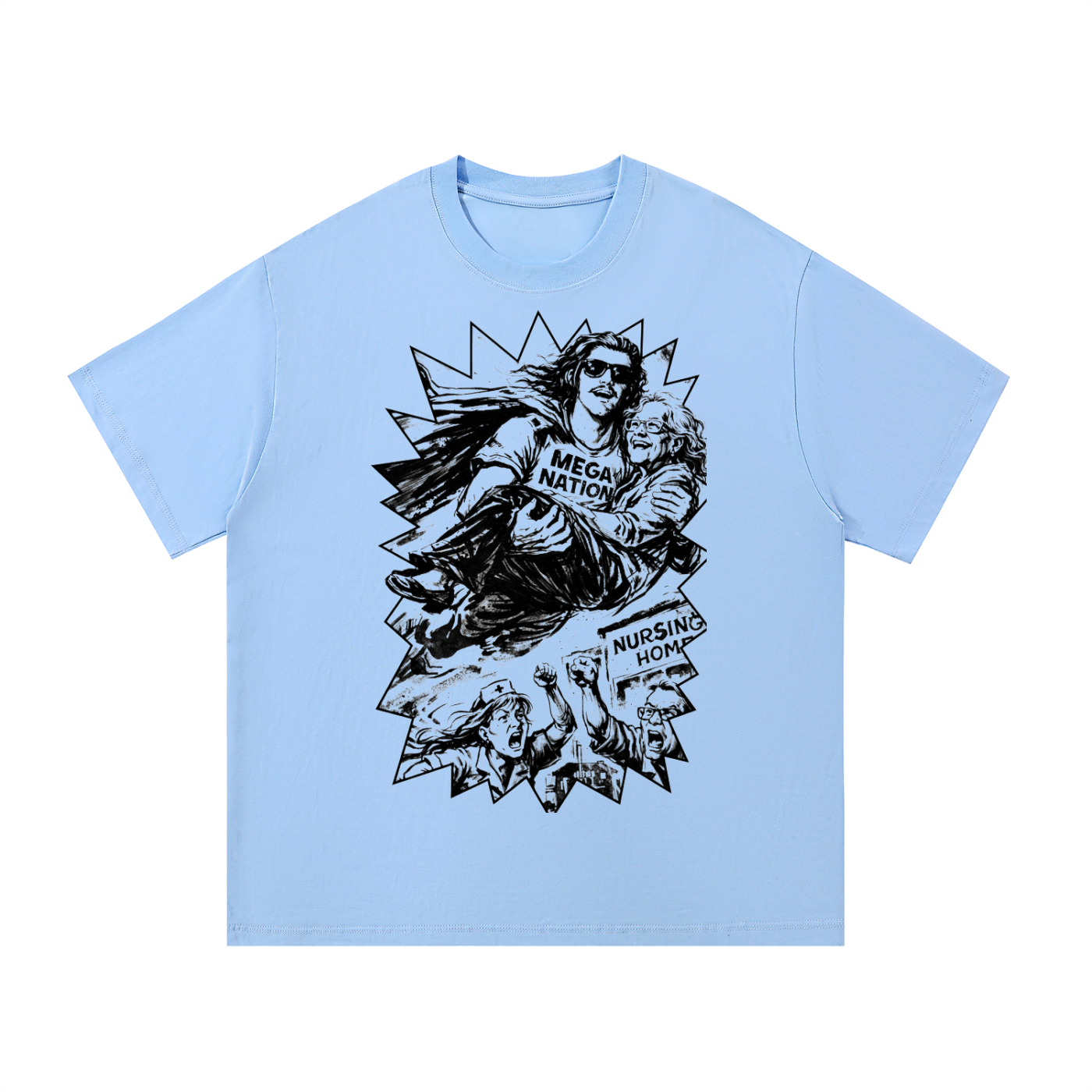 Mega Nation Memaw's Hero T-Shirt (5 colors)