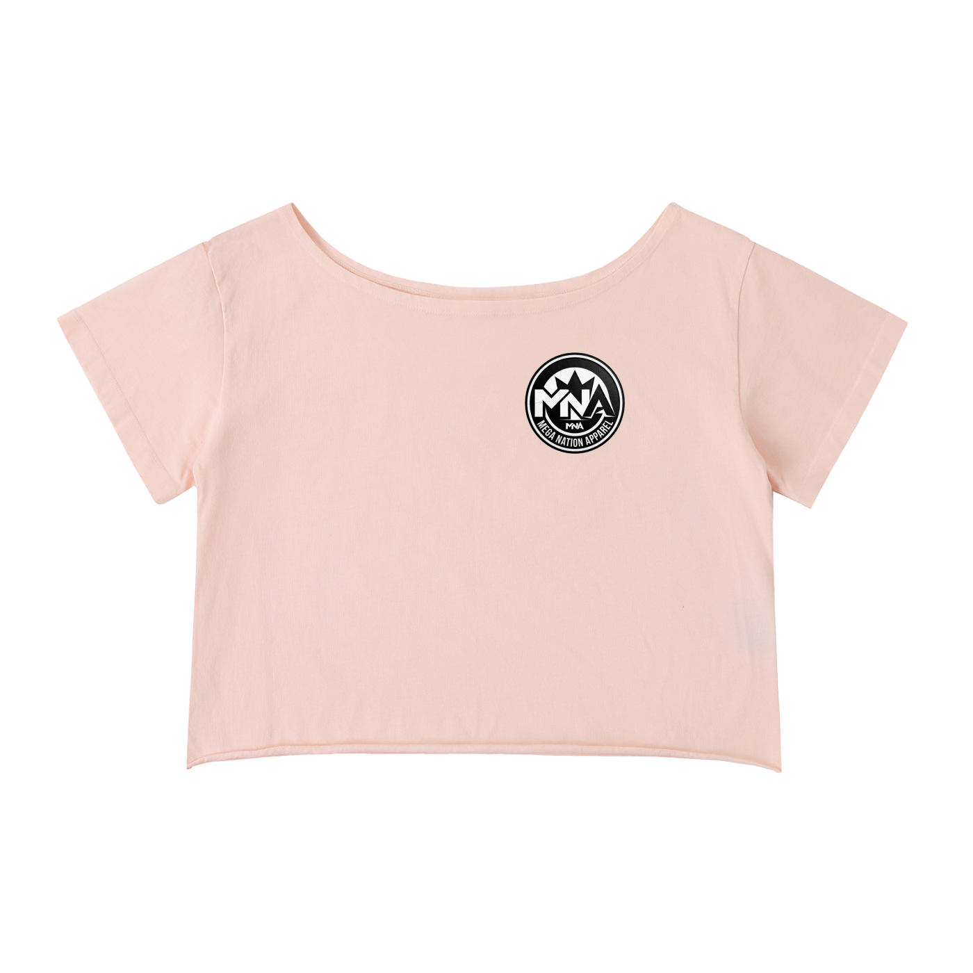 MNA Outlaws (Front and Back Logo) Off-Shoulder Cropped T-Shirt (5 colors)