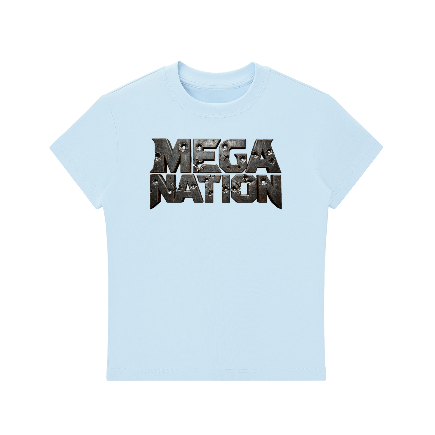 Mega Nation Damaged Plate T-Shirt (7 colors)