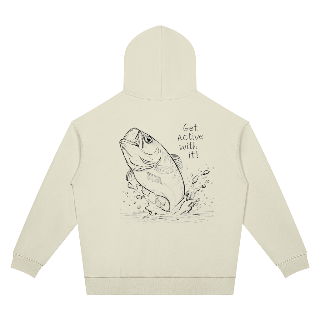 Get Active Bass Unisex Oversized Drop Shoulder Hoodie (4 colors)