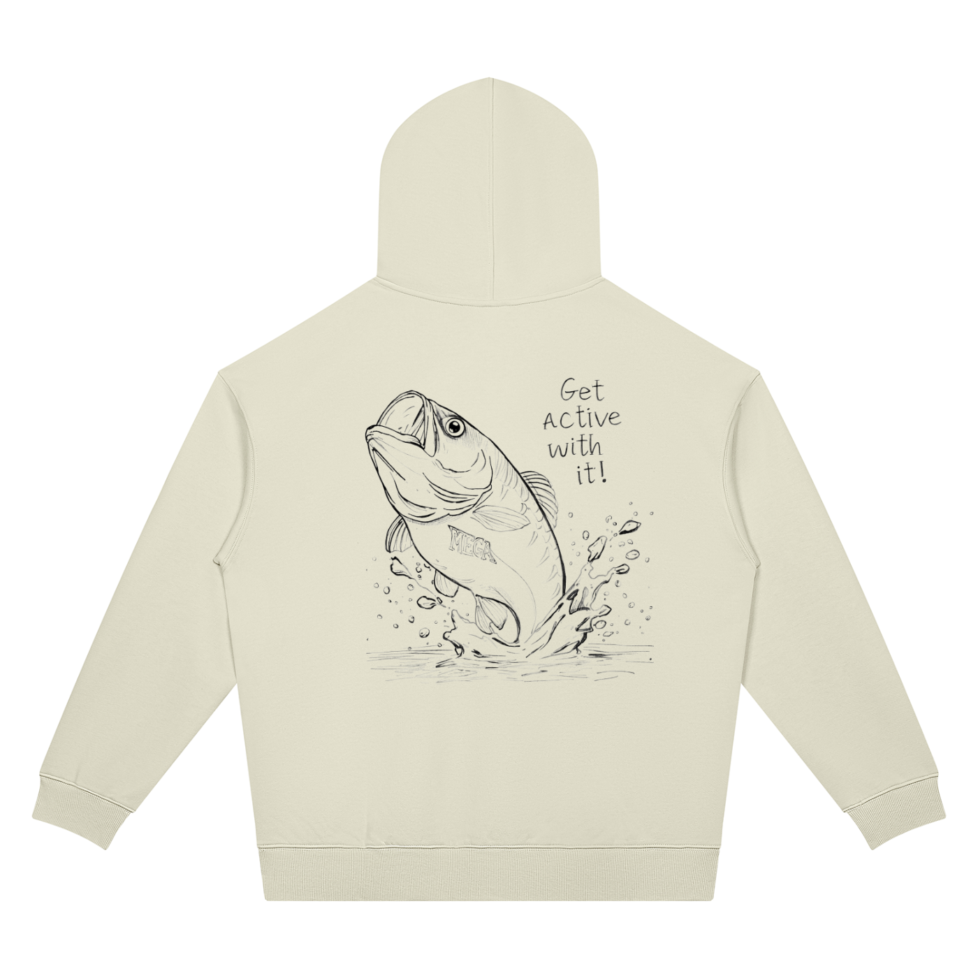 Get Active Bass Unisex Oversized Drop Shoulder Hoodie (4 colors)
