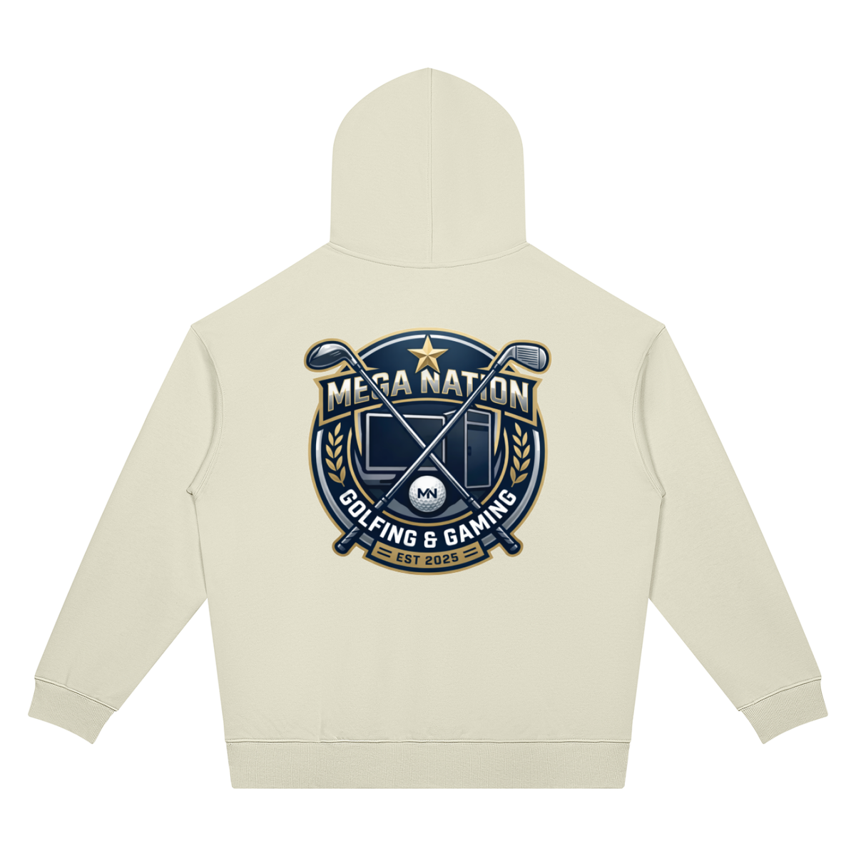 Mega Nation Golf & Gaming Unisex Oversized Drop Shoulder Hoodie (7 colors)