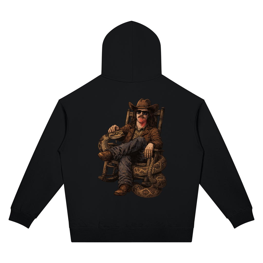 MegaSlanger Rattlesnake Unisex Oversized Drop Shoulder Hoodie (7 colors)