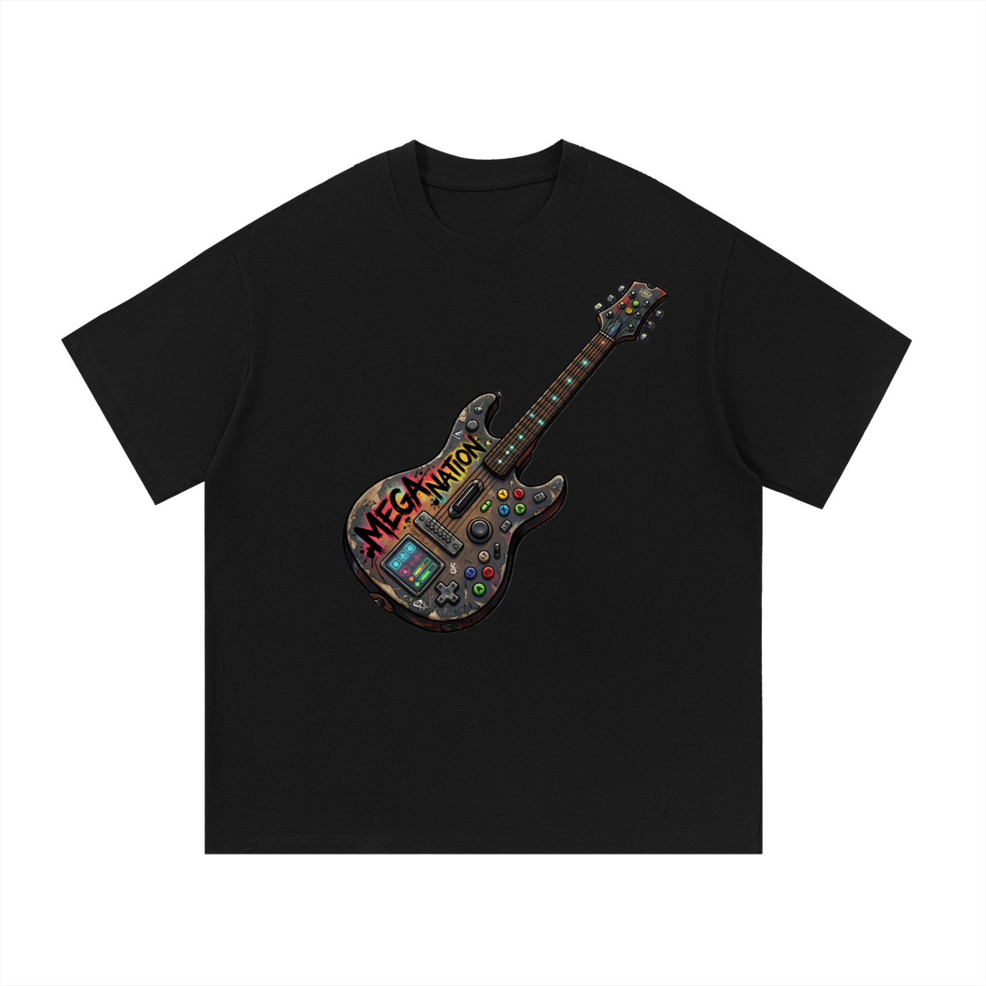 Mega Nation Gamer Guitar 2 T-Shirt (10 colors)