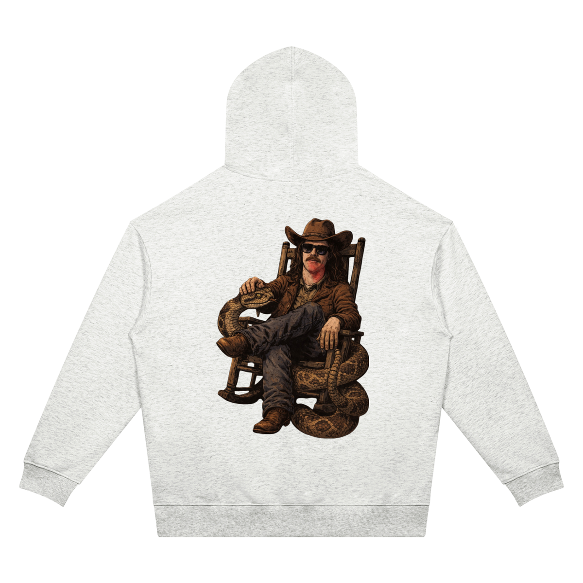 MegaSlanger Rattlesnake Unisex Oversized Drop Shoulder Hoodie (7 colors)