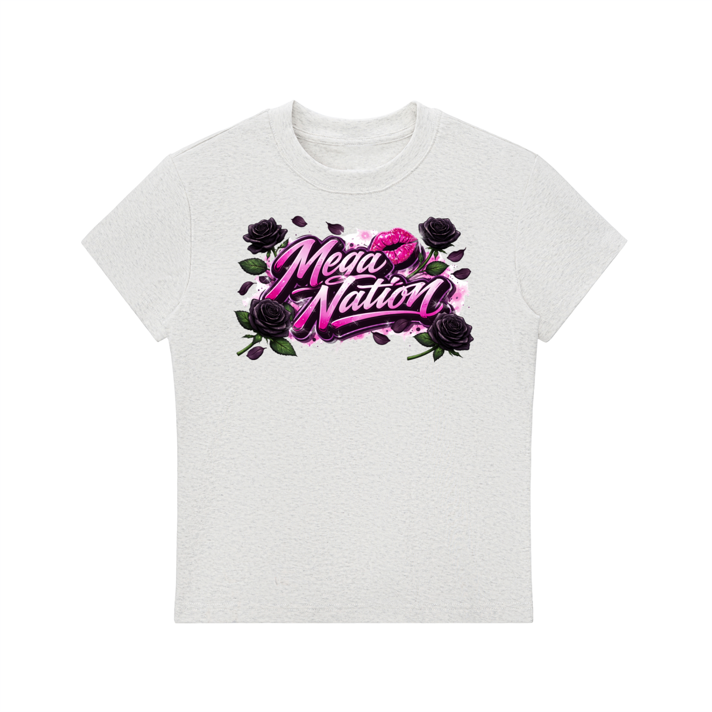 Mega Nation Black Rose T-Shirt (7 colors)