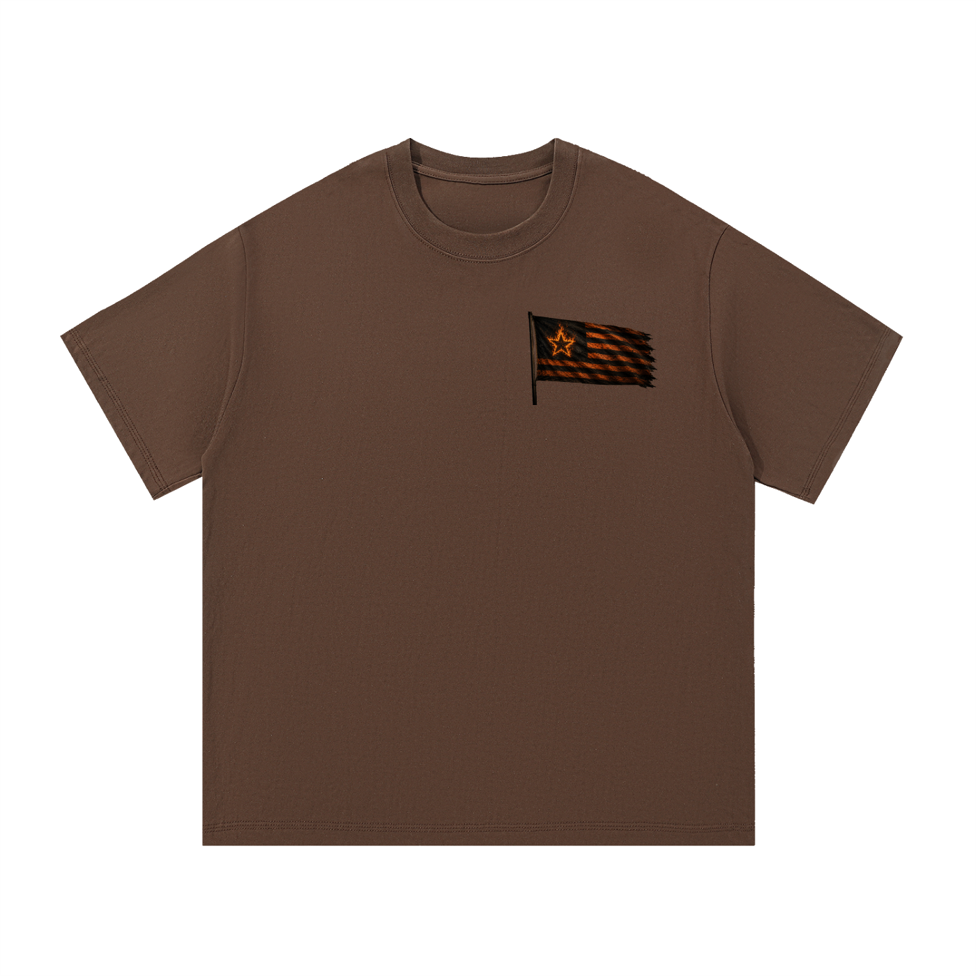 Mega Nation Flag (Front & Back Logo) Essential Cotton T-Shirt (6 colors)