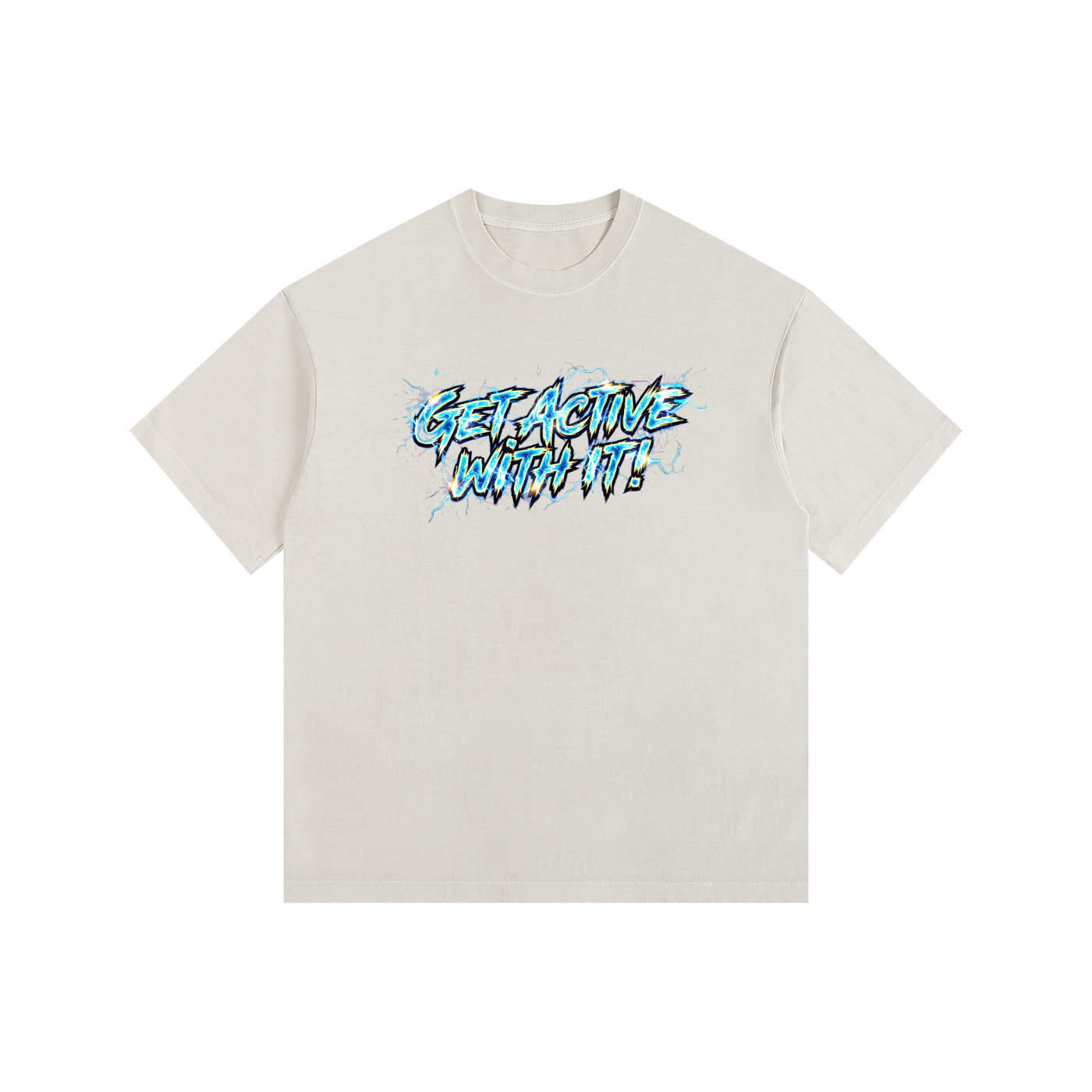 Get Active With It Voltage Oversized Cotton T-Shirt (11 colors)