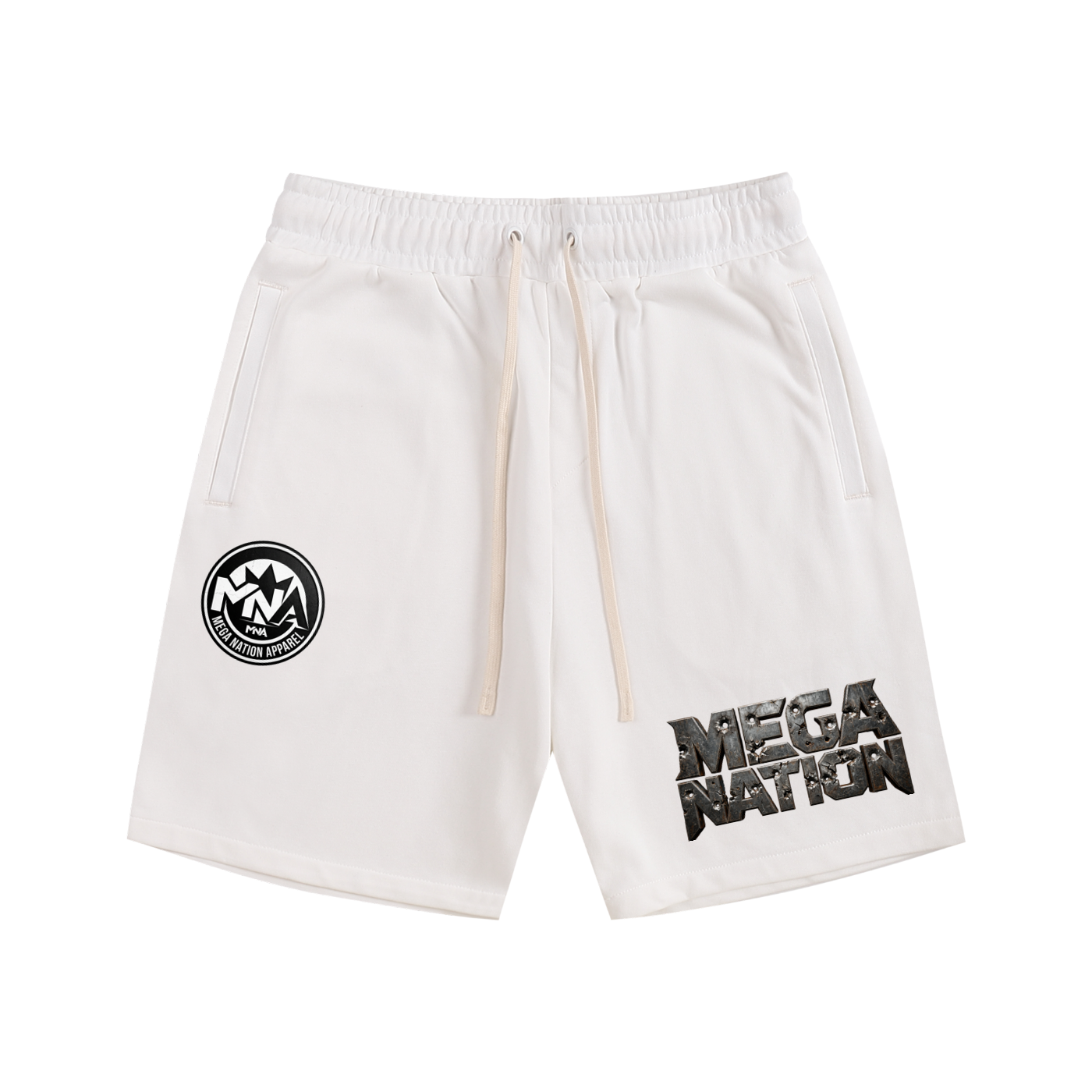 MNA Damaged Plate Essential Cotton Shorts (6 colors)