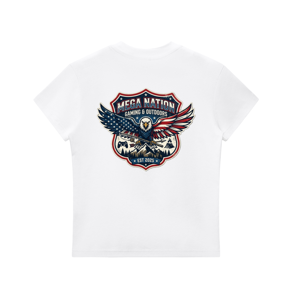 MNA Eagle Gaming & Outdoors (Front and Back Logo) T-Shirt (7 colors)