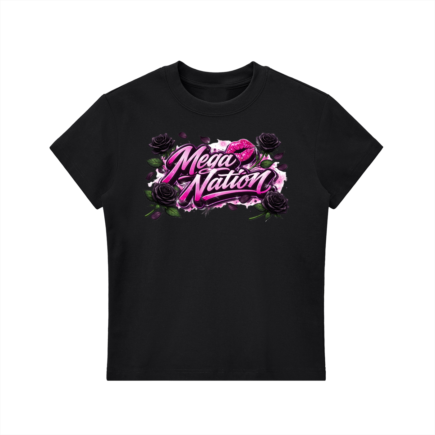 Mega Nation Black Rose T-Shirt (7 colors)