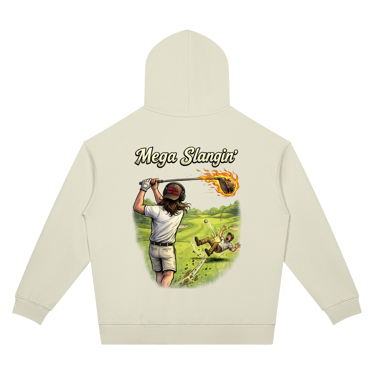 Mega Slangin' Golf Unisex Oversized Drop Shoulder Hoodie (7 colors)