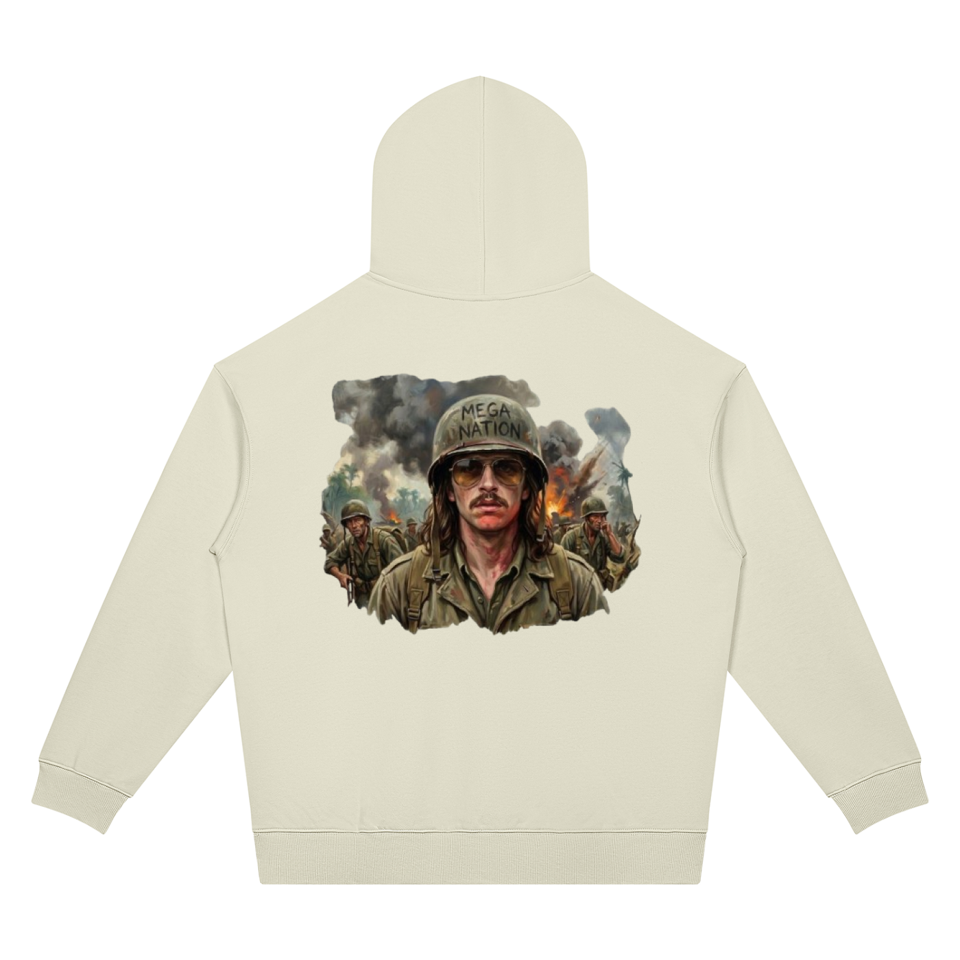 Mega Nation War Stories Unisex Oversized Drop Shoulder Hoodie (7 colors)