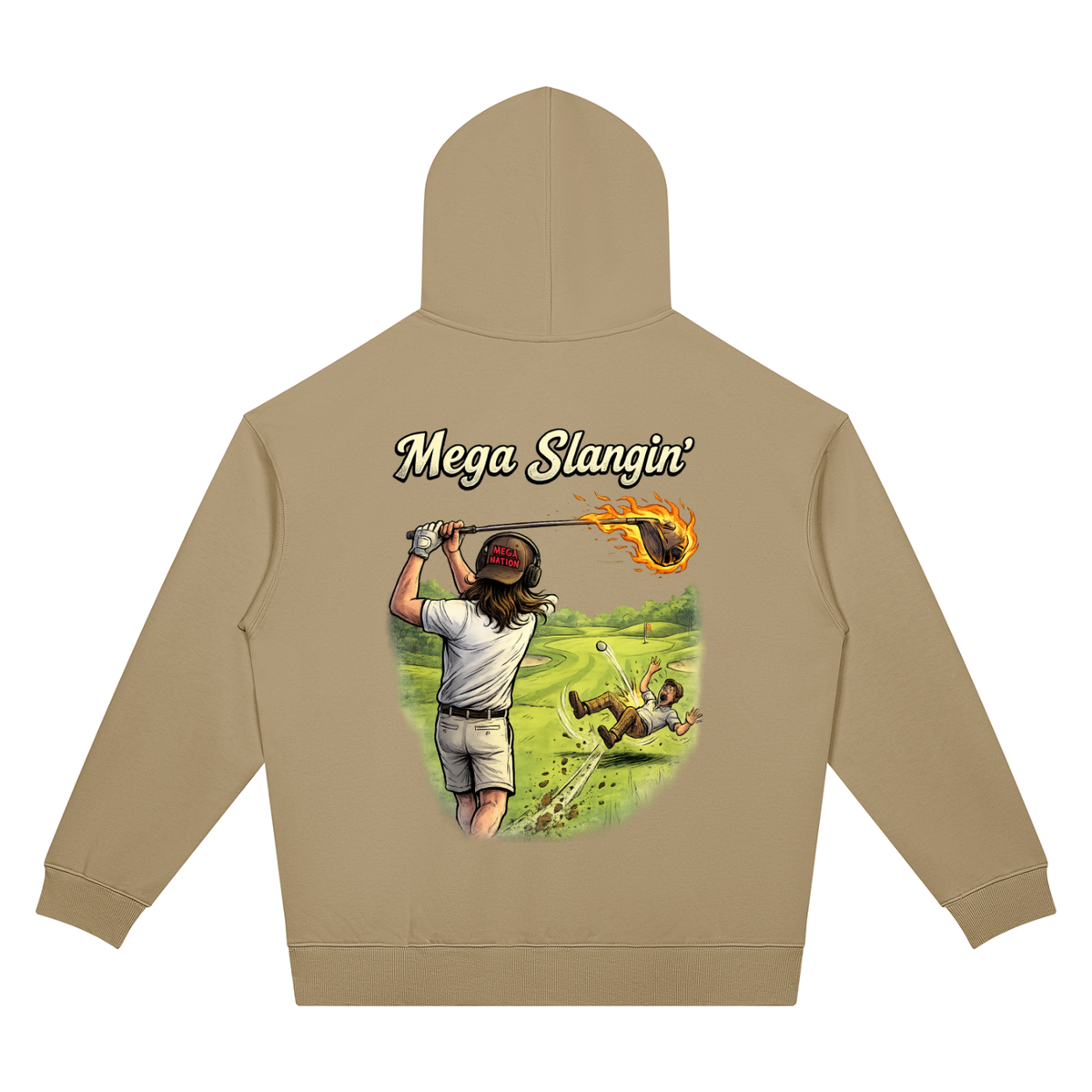 Mega Slangin' Golf Unisex Oversized Drop Shoulder Hoodie (7 colors)