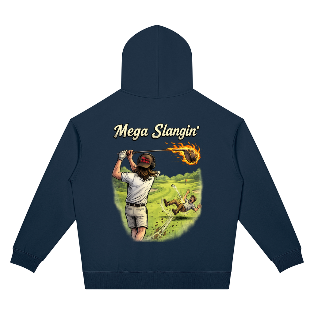 Mega Slangin' Golf Unisex Oversized Drop Shoulder Hoodie (7 colors)