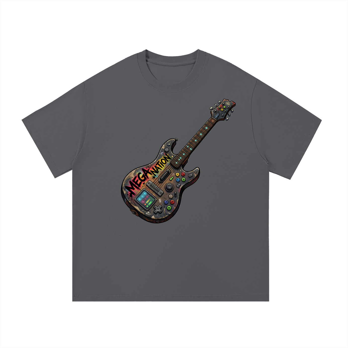 Mega Nation Gamer Guitar 2 T-Shirt (10 colors)