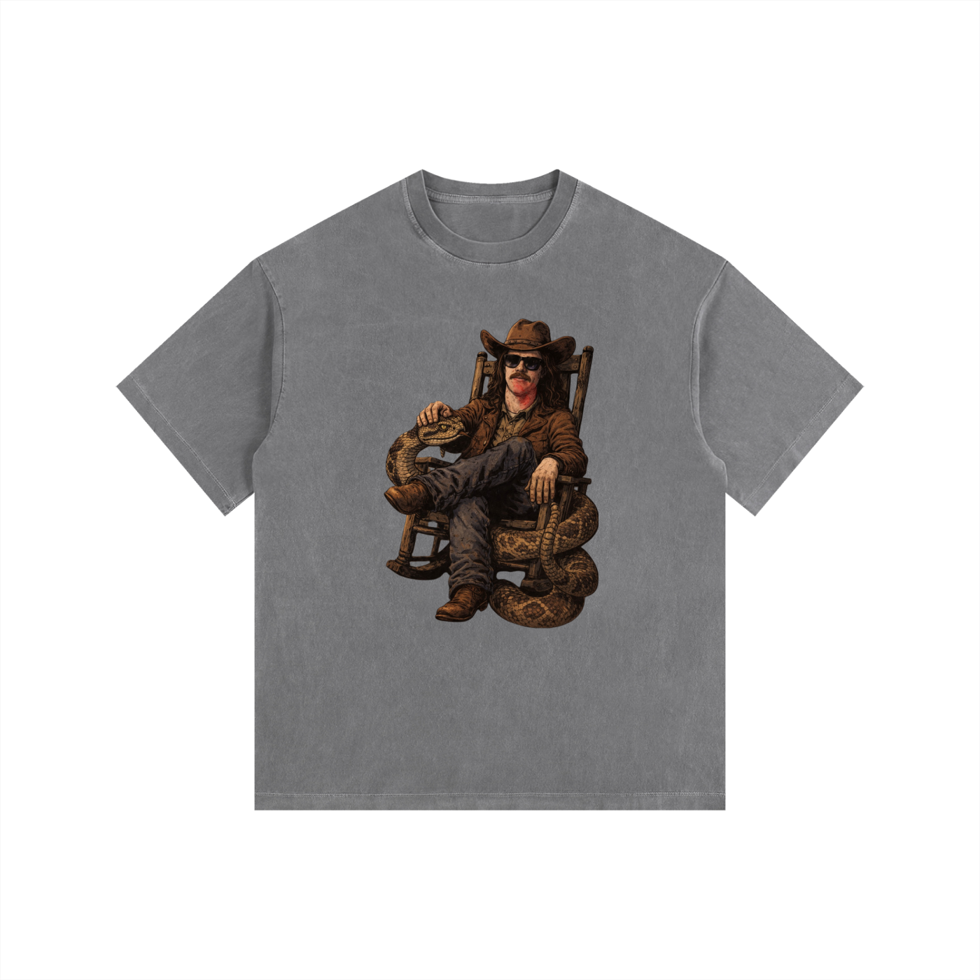MegaSlanger Rattlesnake versized Cotton T-Shirt (9 colors)
