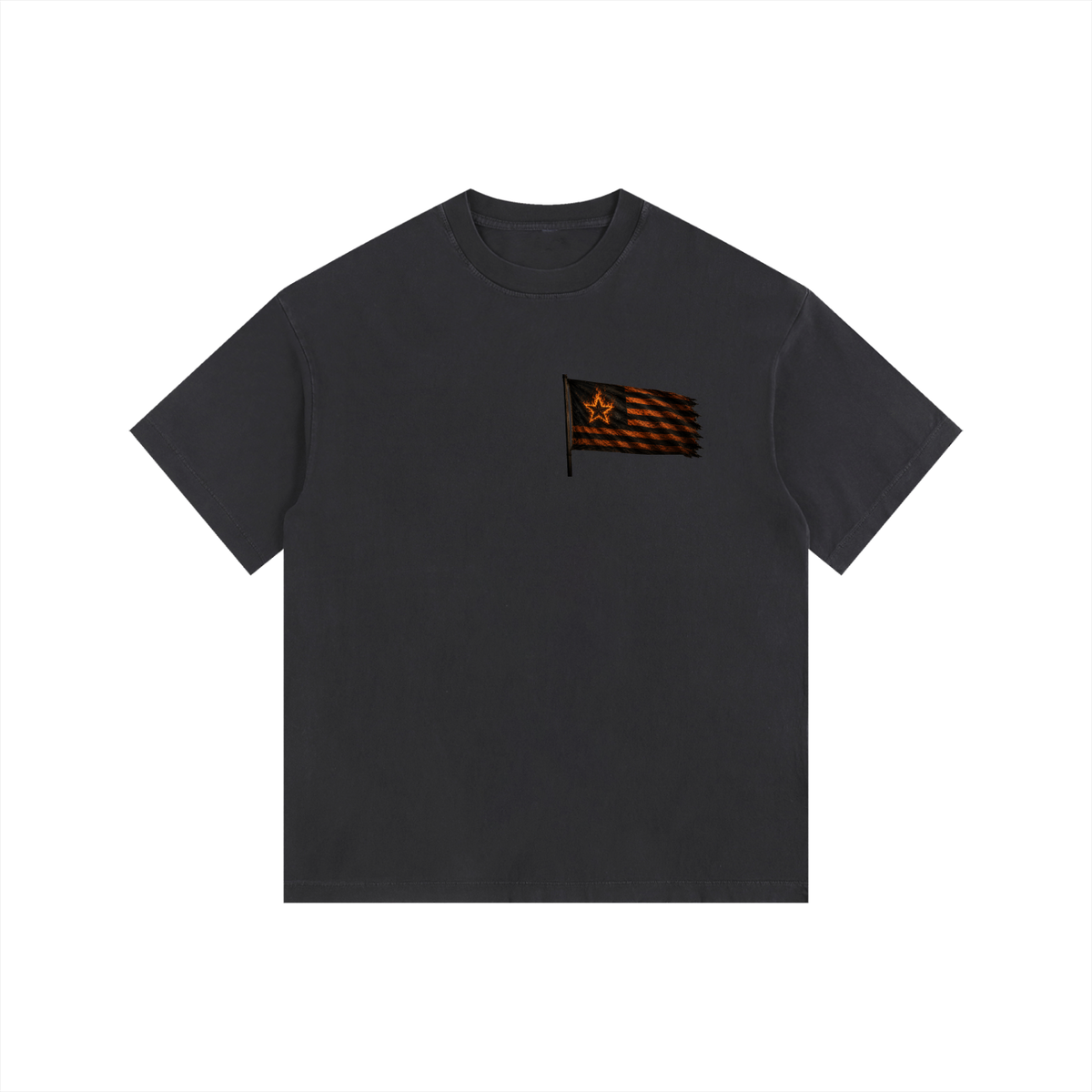 Mega Nation Flag (Front & Back Logo) Oversized Cotton T-Shirt (7 colors)