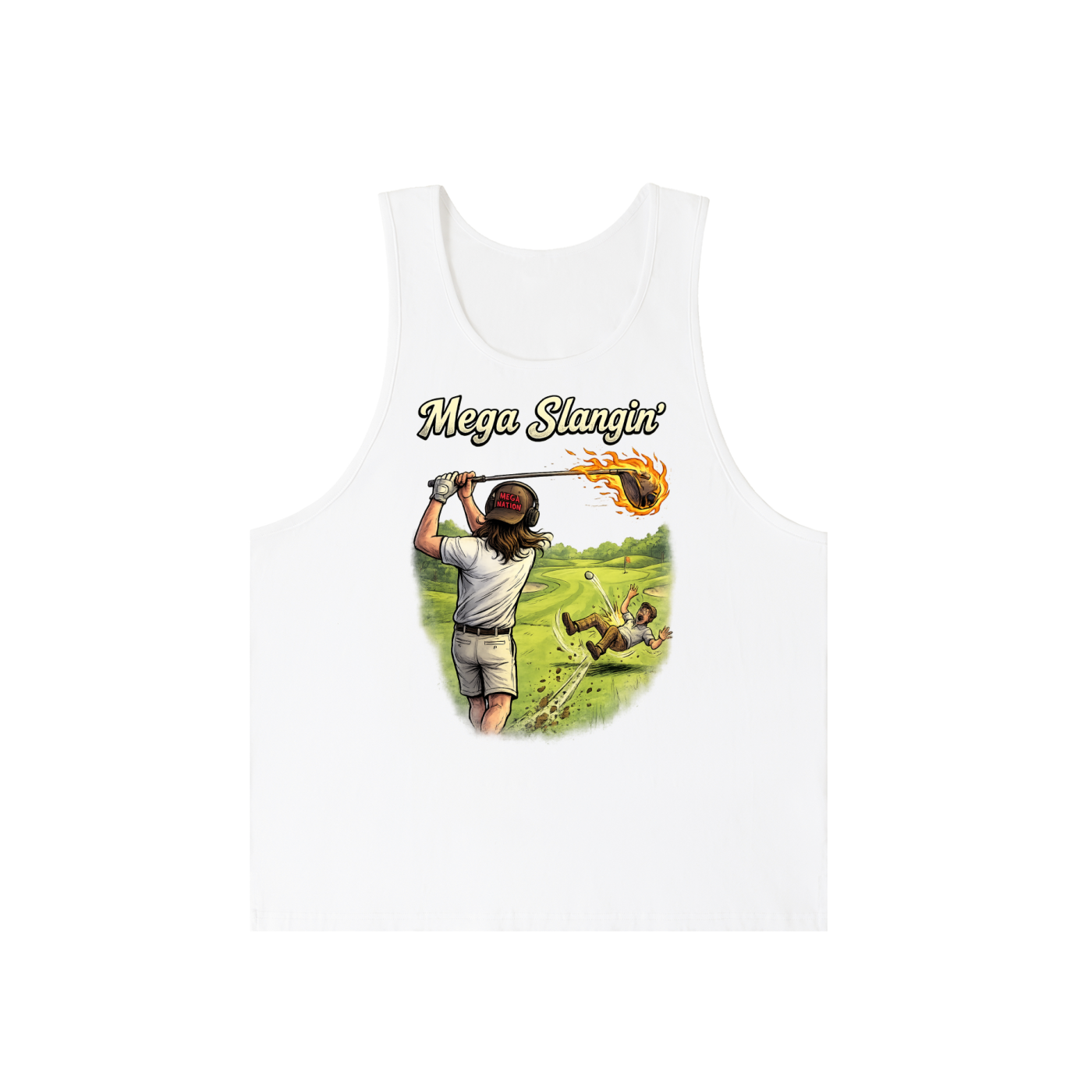 Mega Slangin' Golf Loose Fit Tank Top (2 colors)