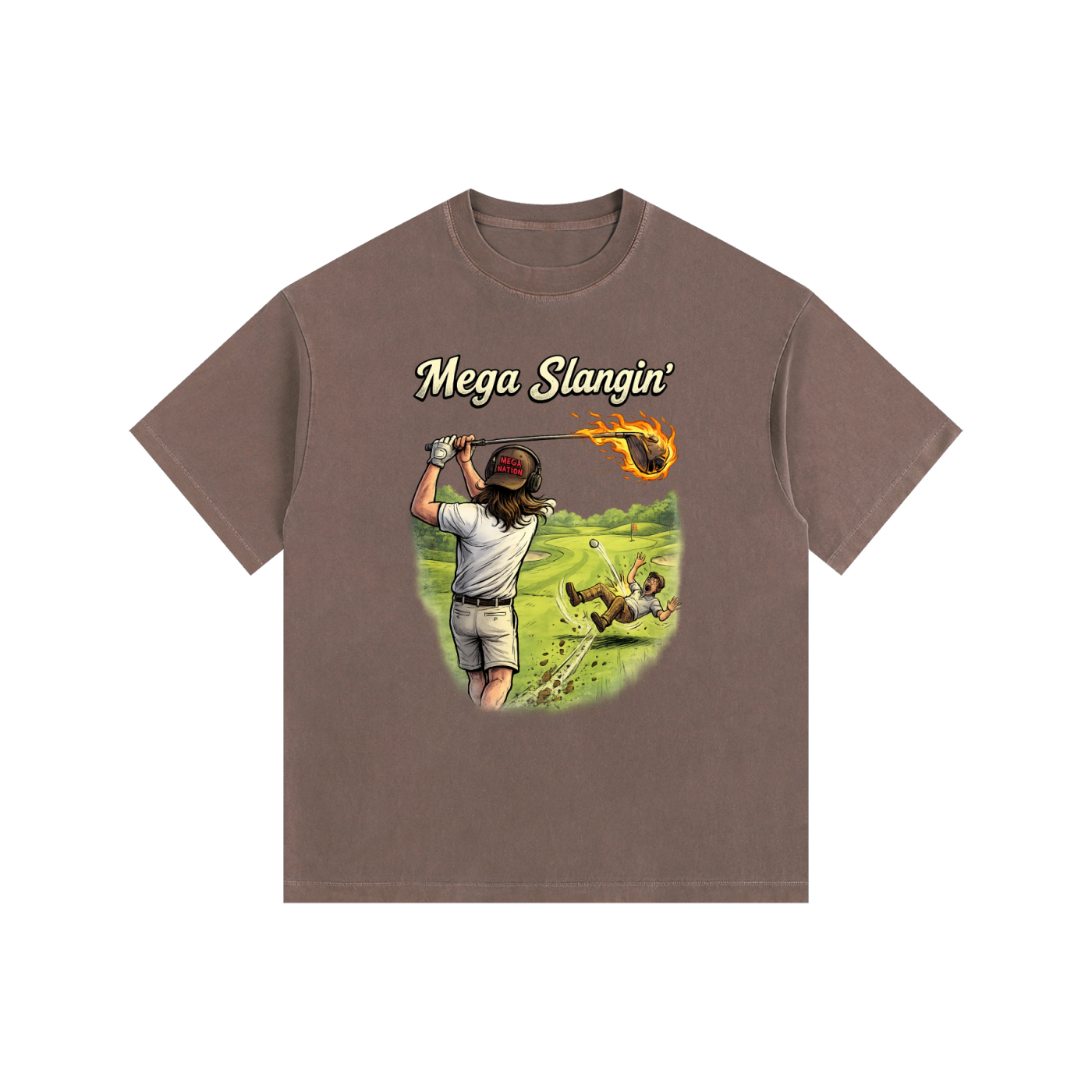 Mega Slangin' Golf Oversized Cotton T-Shirt (11 colors)