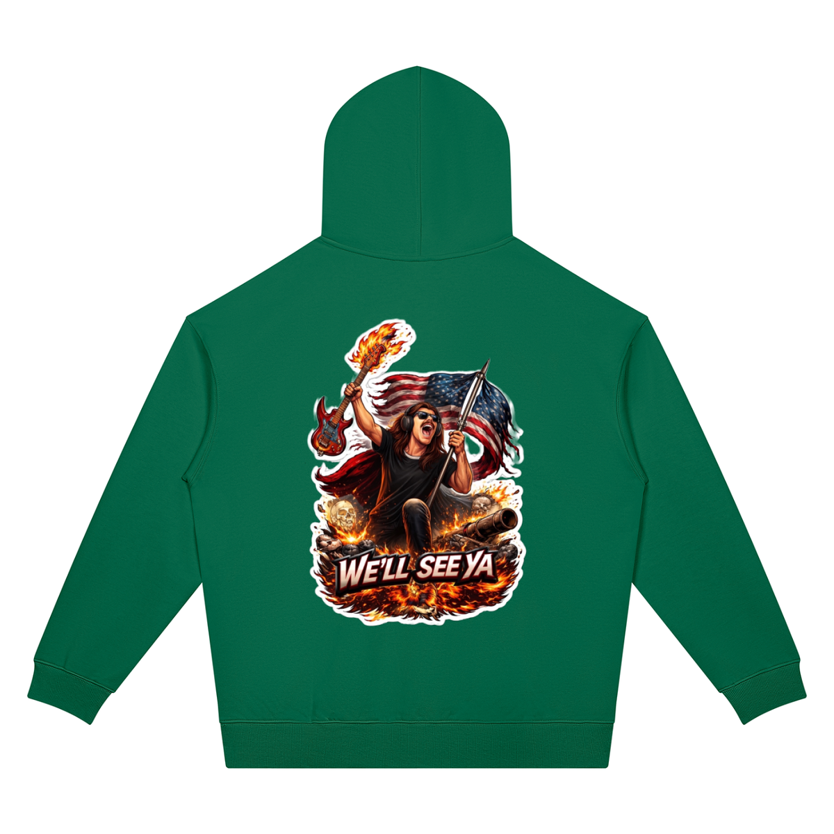 Mega Nation We'll See Ya Unisex Oversized Drop Shoulder Hoodie (7 colors)