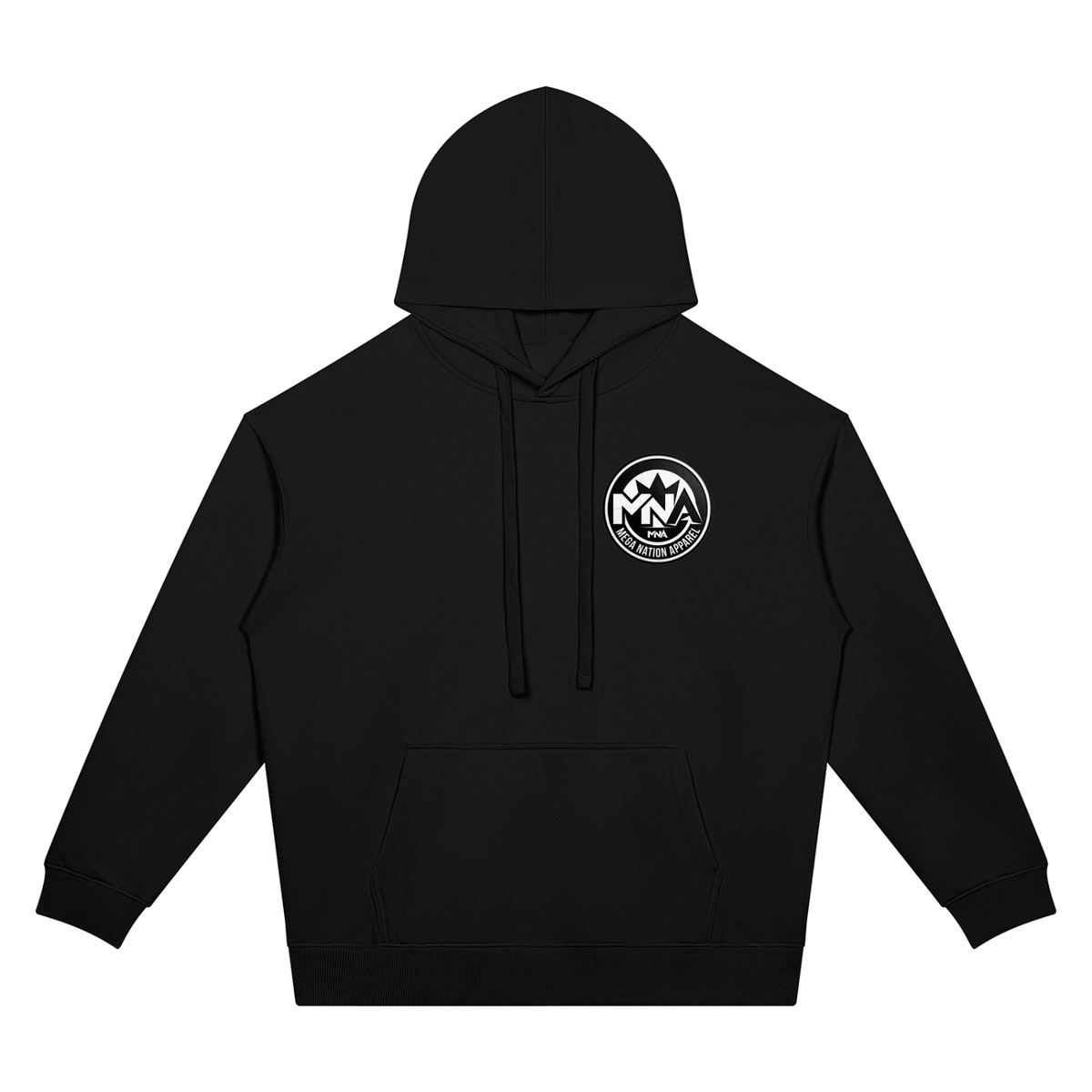 Mega Nation Black Rose Unisex Oversized Drop Shoulder Hoodie (2 colors)