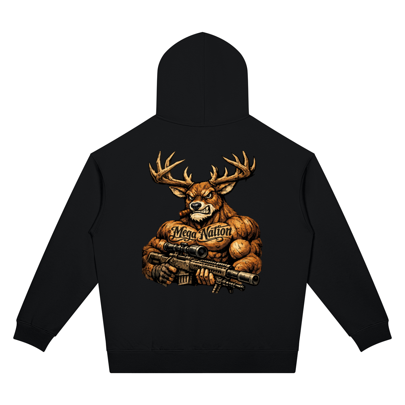 Mega Nation Bucky Unisex Oversized Drop Shoulder Hoodie (7 colors)