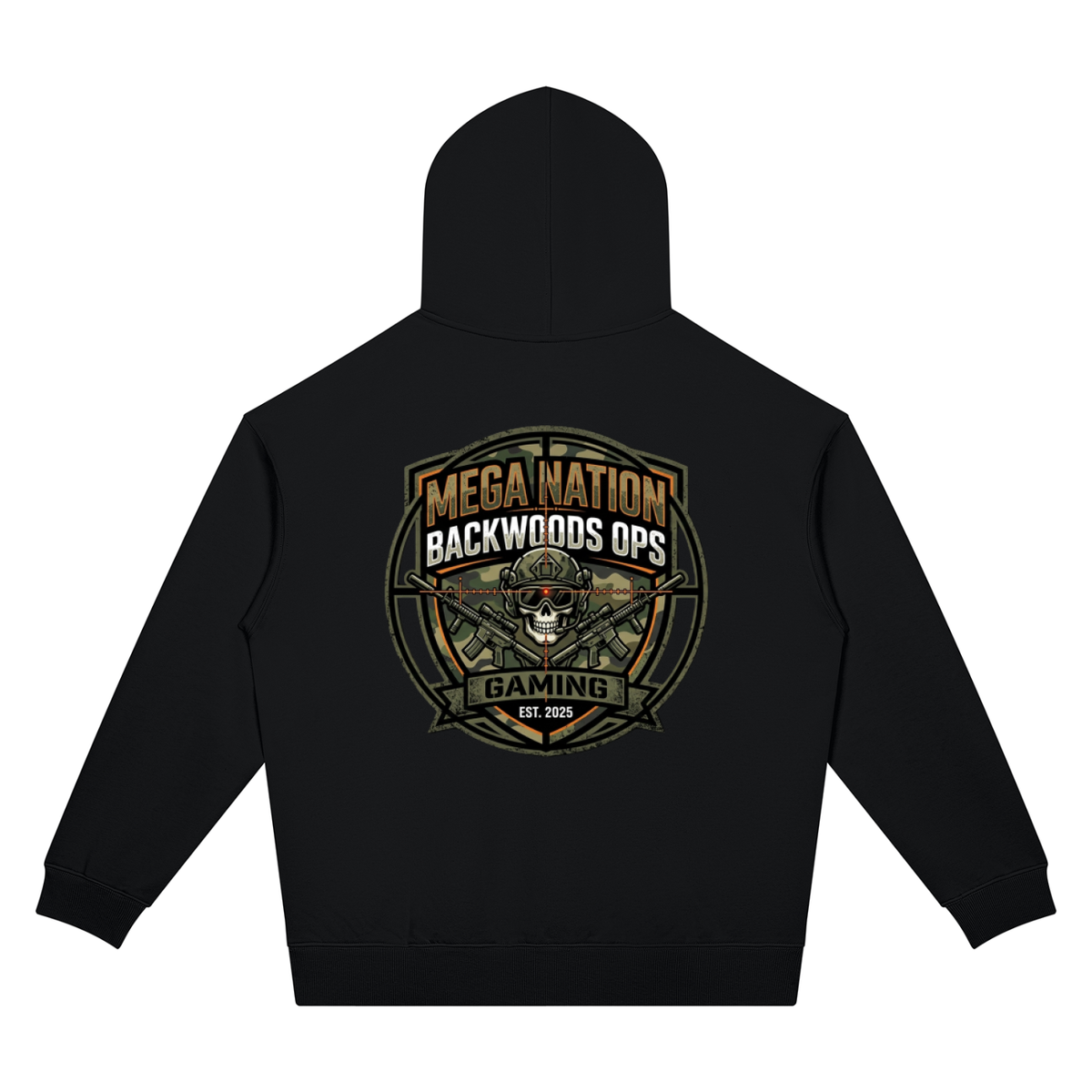 Mega Nation Backwoods OPS Unisex Oversized Drop Shoulder Hoodie (7 colors)