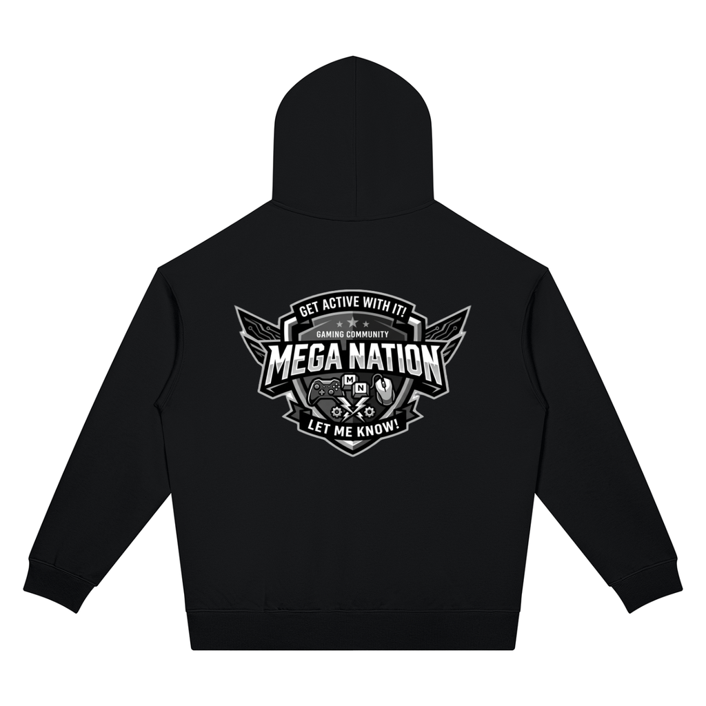 Mega Nation Gaming Community Unisex Oversized Drop Shoulder Hoodie (7 colors)