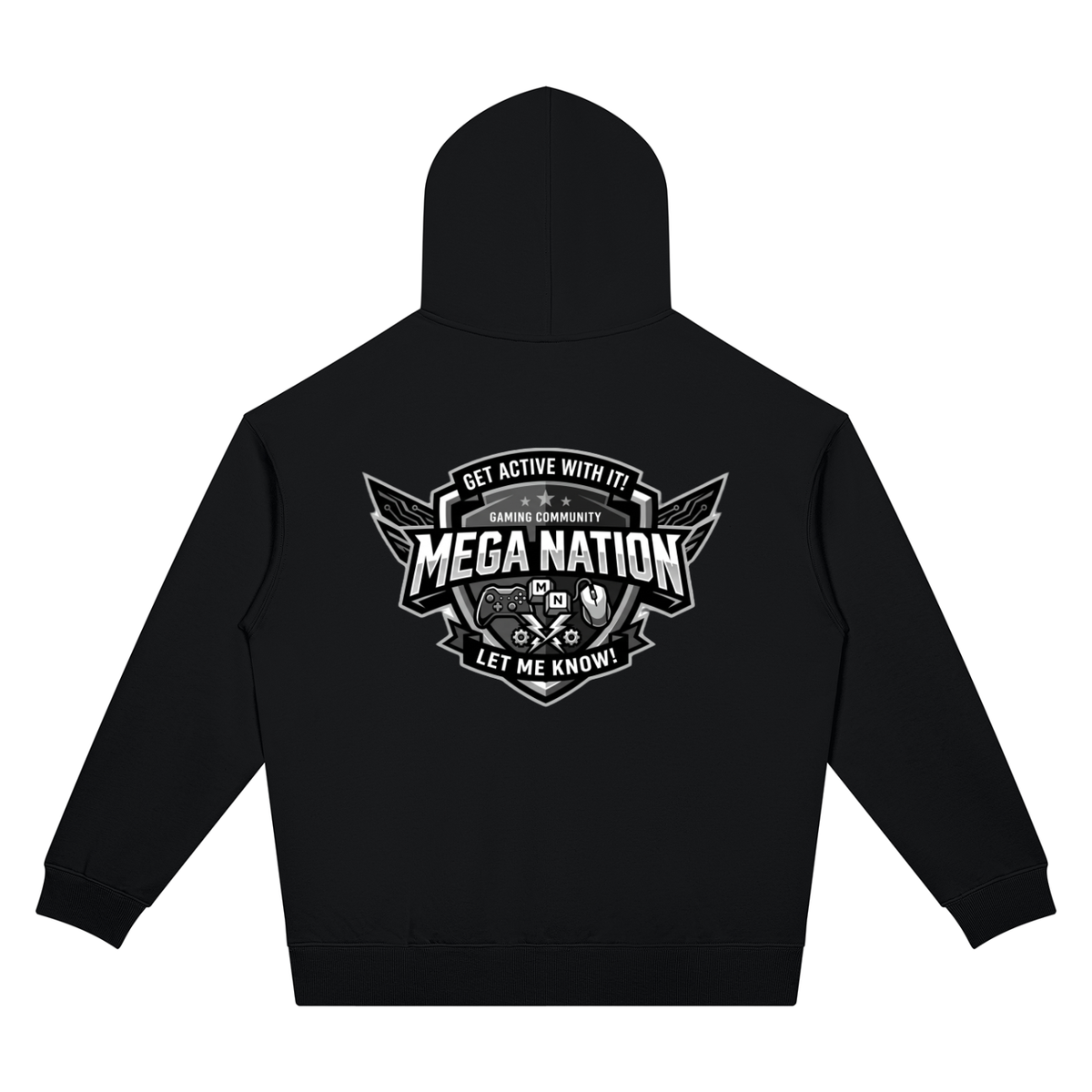 Mega Nation Gaming Community Unisex Oversized Drop Shoulder Hoodie (7 colors)