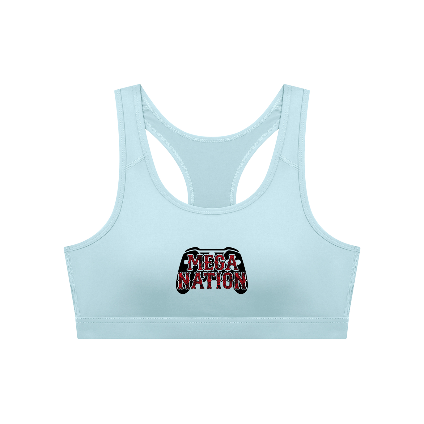 Mega Nation Game Controller Women's Cropped Sports Bra (5 colors)