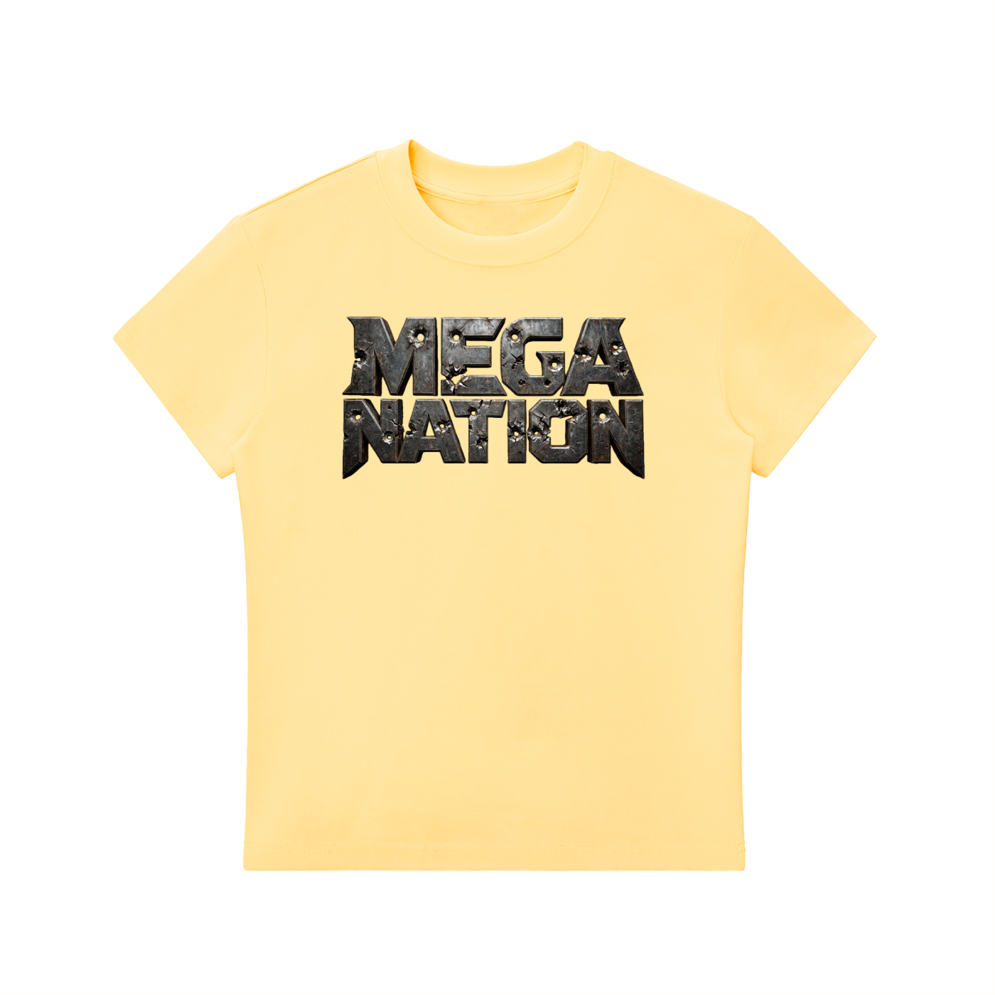Mega Nation Damaged Plate T-Shirt (7 colors)