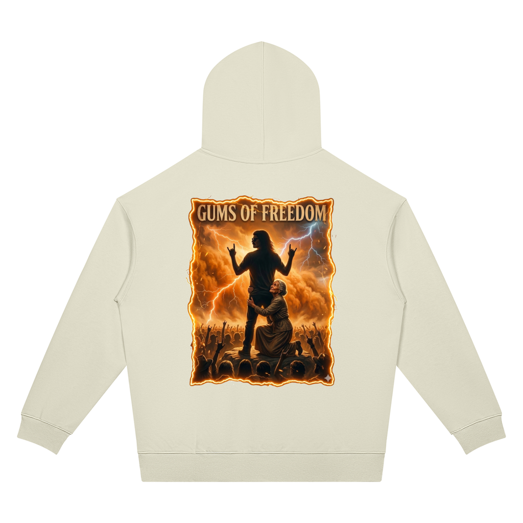 Gums Of Freedom Unisex Oversized Drop Shoulder Hoodie (7 colors)