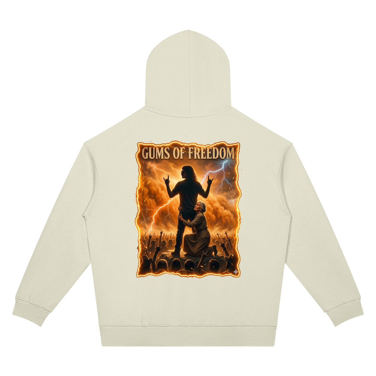 Gums Of Freedom Unisex Oversized Drop Shoulder Hoodie (7 colors)