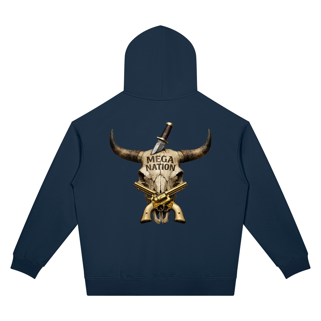 Mega Nation Longhorn Golden Revolvers Unisex Oversized Drop Shoulder Hoodie (7 colors)